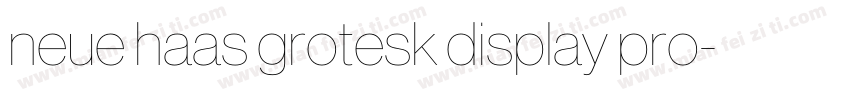 neue haas grotesk display pro字体转换